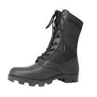 Bottes Tactiques de Jungle Double Sécurité en Cuir Panama, Chaussures Légères, Semelle Extérieure en Caoutchouc Personnalisée, Bottes du Désert Tactiques pour Hommes