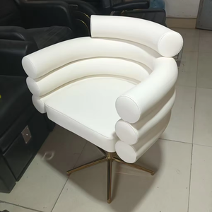 High-Density Foam Barber Chair Modern <b>Salon</b> <b>Stool</b> Thick Synthetic Leather Portable Rolling Operation Spa Cutting Base for Beauty - Product Image 2