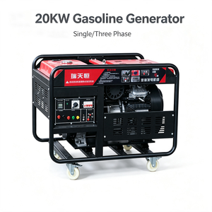 Hoge capaciteit 20kW 25kVA open frame benzinegenerator 3-fasig elektrische start benzinegenerator voor bouw en noodstroomvoorziening CE - Product Image 1