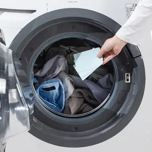 Lámina de lavado de papel, detergente orgánico para ropa, viajes, para lavadora
