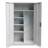 Armoire en fer moderne pour appartement, placard pour vêtements, armoire à dossiers verrouillable