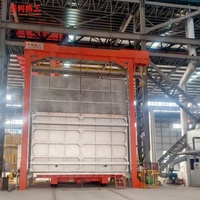 Four industriel à gaz pour le durcissement par chauffage, type chariot, pour le traitement thermique des carrosseries de voitures