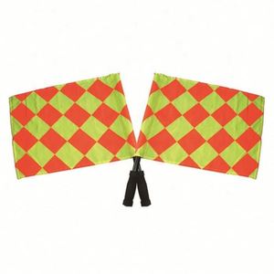 High Quality Hot Sales 100% Polyester Play Sports Match Football Soccer <b>Referee</b> Hand <b>Flag</b> Football Arbitration <b>Flags</b> - Product Image 5