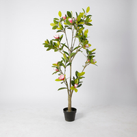 150CM Offre Spéciale Personnalisé Artificielle Magnolia Arbre Orchidée Rose Plantes Pour La Décoration Intérieure