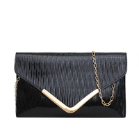 Sac à Main de Soirée Élégant de Luxe en Cuir PU pour Femmes avec Chaîne d'Épaule, Pochette Enveloppe pour Fêtes, Vente en Gros