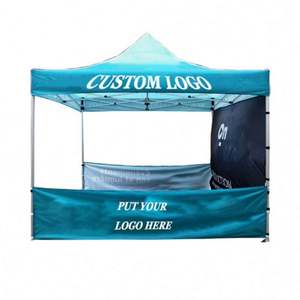 Tente d'exposition commerciale pliable, tente événementielle personnalisée, tente pop-up 10x10 pour intérieur - Product Image 1