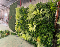 Mur végétal artificiel de haute qualité, style frais et durable, en herbe synthétique verte persistante