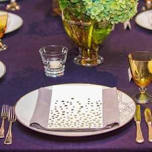 Serviettes en or rose OEM d'usine 6.5 pouces serviettes de table jetables 3 plis pour les serviettes en <span class=keywords><strong>papier</strong></span> d'anniversaire de mariage - Product Image 6
