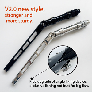 Direttamente dalla Fabbrica Heavy Duty 2 #   4 #   Tecnologia Big Game Adjust: Quattro Angoli di Regolazione per la Canna da <span class=keywords><strong>Pesca</strong></span>, Impugnatura in Alluminio Curva e Dritta per Canna da Traina - Product Image 4