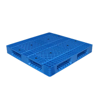 1200*1200*150mm Palette en plastique recyclable à simple face Euro Palette d'entrepôt de qualité alimentaire 4T Charge statique
