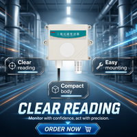 Transmitter Karbon Dioksida AKE-ES-S Sensor Gas CO2 Terpasang di Dinding 4-20mA 0-10V RS485 Modbus untuk Sistem Ventilasi IAQ HVAC