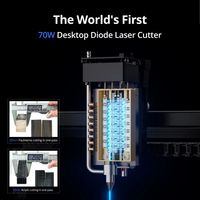 Hot Sale Atoms tack A70 X70 MAX 78w/35w Tragbare 3d Diy 850*800mm Laser gravur maschine Schneiden für Metall Glass chmuck Kristall