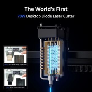 Hot Bán Atomstack A70 X70 Max 78W/35W Xách Tay 3D DIY 850*800Mm Máy Khắc Laser Cắt Cho Kim Loại Thủy Tinh Đồ Trang Sức Pha Lê - Product Image 2
