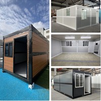 Casa Modular Prefabricada Moderna de Acero Ligero, Portátil, Plegable, Tipo Contenedor, para Vivienda u Oficina