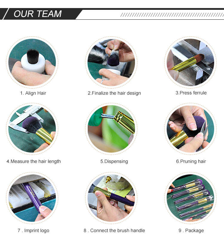 Bamboo Beautiful Makeup Brush Set Vegan Professional Makeup