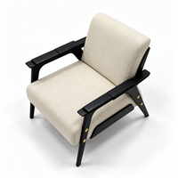 Fauteuil léger pour la maison, style vintage, idéal pour la réception et les négociations, fauteuil de loisirs, canapé rétro