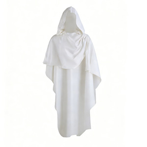 Túnica con Capucha <span class=keywords><strong>de</strong></span> Mago Medieval, Capa <span class=keywords><strong>de</strong></span> Cosplay para Halloween, <span class=keywords><strong>Disfraz</strong></span> <span class=keywords><strong>de</strong></span> Mago y <span class=keywords><strong>Hechicero</strong></span> para Representaciones Escénicas - Product Image 4
