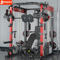 Système de musculation tout-en-un robuste 2027 : Smith, Power Rack, Cable Crossover, Lat Pulldown, Cage à Squat avec banc de musculation