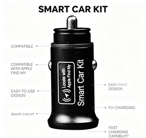 Chargeur de voiture universel mini, allume-cigare, adaptateur USB Type-C, traceur GPS caché pour système <span class=keywords><strong>IOS</strong></span> Find My - Product Image 1