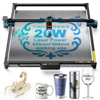 DEUX ARBRES petit portable cnc bois plexiglas portique machine de découpe laser graveur pour métal 20W Max machines sur métal