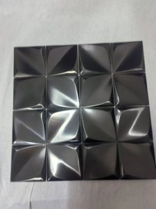 <span class=keywords><strong>Mosaico</strong></span> 3D de Acero Inoxidable, Adhesivo, Cuadrado, Diseño Moderno y Simple, <span class=keywords><strong>para</strong></span> Pared de Fondo de Bar o KTV - Product Image 3