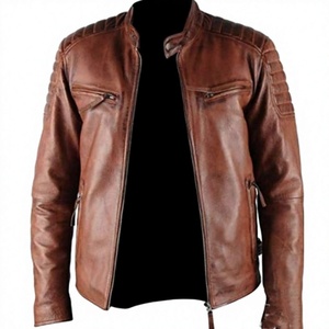 Chaqueta de Cuero y Lona Impermeable y Transpirable Unisex de Primera Calidad BS International, Cuello Mao, Logotipo Frontal, Cierre de Cremallera - Product Image 2