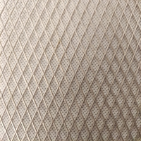 Services de découpe et de pliage de métal expansé perforé en aluminium, pour grille de voiture et protection de gouttière, avec revêtement PVC diamanté argenté, épaisseurs 0.5, 0.7, 1 mm