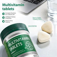 Complément alimentaire multivitaminé personnalisé avec logo, stimulant immunitaire, soulagement quotidien de la fatigue, comprimés de vitamines complexes pour la santé familiale