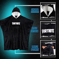 Couvertures à capuche surdimensionnées pour garçons, en polaire, extra longues, chaudes, ponchos à capuche portables pour enfants et adolescents de 14 ans et plus, cadeaux pour joueurs