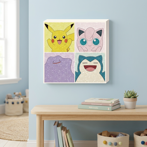 Kit de Peinture Diamant Pokémon, Plastique, Motif Sourire Joyeux, 25x25cm, DIY Coréen, Broderie Point de Croix 5D à Couverture Totale, Artisanat, Jouet pour Enfants, Loisir, Vente en Gros - Product Image 3
