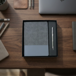 Agenda A5 con Bolígrafo Metálico, 100 Hojas, Impresión UV, Tapa Dura de PU, Set de Regalo para Oficina, Eventos Corporativos y Uso Diario - Product Image 4