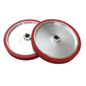 Hot Bán Kim Loại Vành Đai Phẳng Bánh Xe Vòng Bi Nhựa Ròng Rọc Với Lớp Phủ Cao Su OEM Tùy Chỉnh - Product Image 1