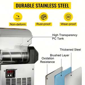 Prix d'usine commercial 15L * 2 Drink Slush Machine Machine de fonte de neige - Product Image 3