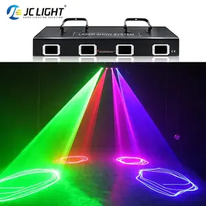 4 occhi di colore pieno Laser Dj illuminazione Dmx controllo Lazer luce Dj Disco luci Laser per Night Club
