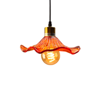 Support de lampe E26 / Suspension en verre à hauteur réglable homologuée CUL pour salle à manger/salon, finition noire