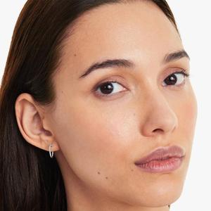 Premium 925 Sterling Silver Gold Plated Moissanite Hoop <b>Earrings</b> Brilliant Sparkling Luxury <b>Fine</b> Jewelry Elegant Fashion - Product Image 5