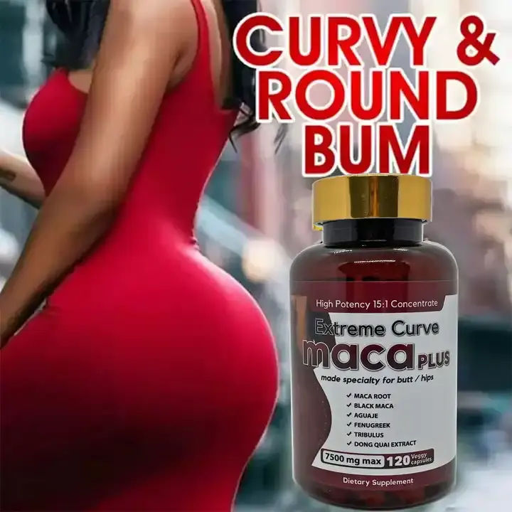 Curva estrema grande ingrandimento del sedere Gummies glutei capsule di potenziamento gluteo glutei e ingrossamento dell'anca rassodante Maca pillole