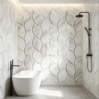Carreaux muraux autocollants imperméables en PVC à motif de briques multicolores Nwa, panneaux de crédence autocollants 30x30cm pour cuisine et salle de bain