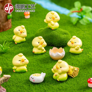 Cute Bird Resin Ornament Miniature Garden Decor <b>Tabletop</b> Indoor Outdoor Decoration Accessories D1710 - Product Image 2