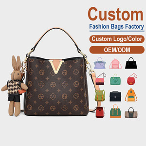 Premium <b>Large</b> Capacity Vintage PU Leather Bucket <b>Bag</b> Fashionable Slouchy <b>Drawstring</b> Shoulder Tote Travel Daily Commute - Product Image 1