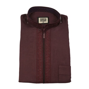 Costume musulman Arabie Saoudite Kurta de Dubaï Kaftan Abaya Ethnique Thobe pour Enfants Marque AL ASEEL Manches Courtes - Product Image 4