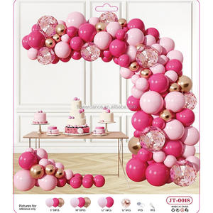 Rose Pink Blue Latex Theme Balloon Set for <strong>Boy</strong> &amp; Girl Birthday &amp; Wedding Party <strong>Decorations</strong> - Product Image 1