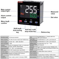 Contrôleur de température numérique intelligent avec affichage LCD Modbus RS485 et sortie relais SSR, fourni par l'usine