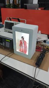 Caja de exhibición transparente de proyección estereoscópica 3D pantalla <span class=keywords><strong>LCD</strong></span> transparente LED táctil interactiva Android máquina de publicidad - Product Image 5