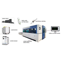 HONGSHENGDA 3015BW-6000W Máquina de Corte Láser Programable CNC de Alta Precisión, Refrigerada por Agua, de Diseño Cerrado y Alta Potencia