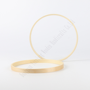 Cerceau floral en bambou en bois pour bricolage couronne de mariage <span class=keywords><strong>macramé</strong></span> artisanat capteur de rêves tenture murale anneau décor à la maison - Product Image 4
