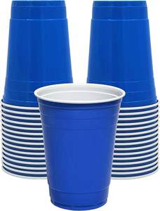 Gobelets en plastique rouge 12 oz, gobelets jetables, fournitures de fête réutilisables - Product Image 2