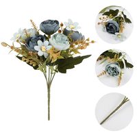 Fleurs de pivoines artificielles en soie, bouquet de pivoines artificielles pour vase, arrangements floraux, décoration de mariage, décoration de table à domicile