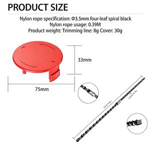 Replacement 60 pack Robotic Lawn Mower Parts Cutting Line Thread F016800431 for AFS 23-37 Lawn Mowers <b>Wire</b> <b>Brush</b> Cutter Trimmer - Product Image 4