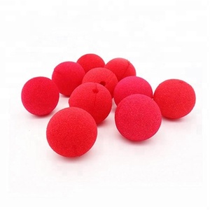 <span class=keywords><strong>Nez</strong></span> de clown d'Halloween Couleur rouge Fête de bal personnalisée Boule éponge ronde rouge Éponge de cirque Mousse amusante <span class=keywords><strong>Nez</strong></span> de clown - Product Image 2